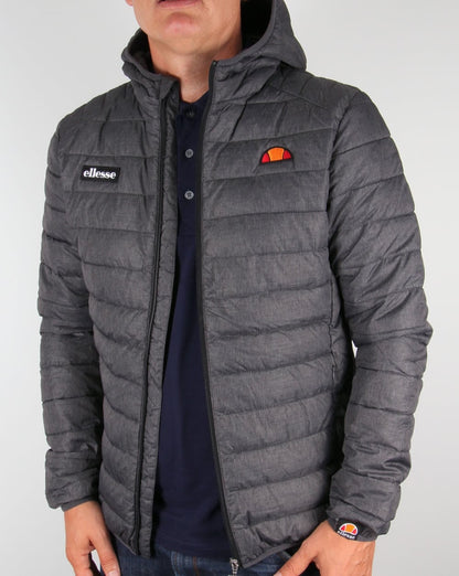 Ellesse – Lombardy Bubble-Jacke, Graphitgrau