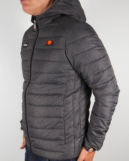 Ellesse – Lombardy Bubble-Jacke, Graphitgrau