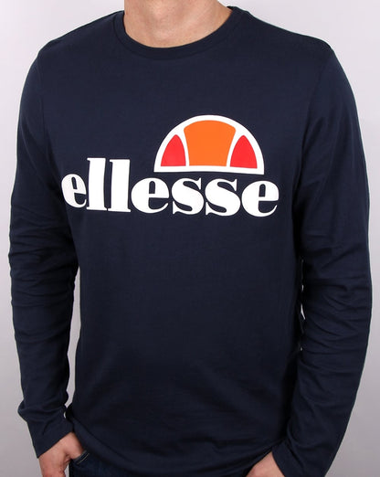 Ellesse Langarm-T-Shirt Marineblau