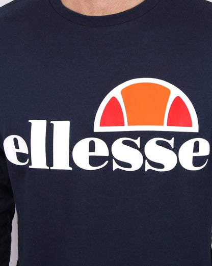 Ellesse Langarm-T-Shirt Marineblau