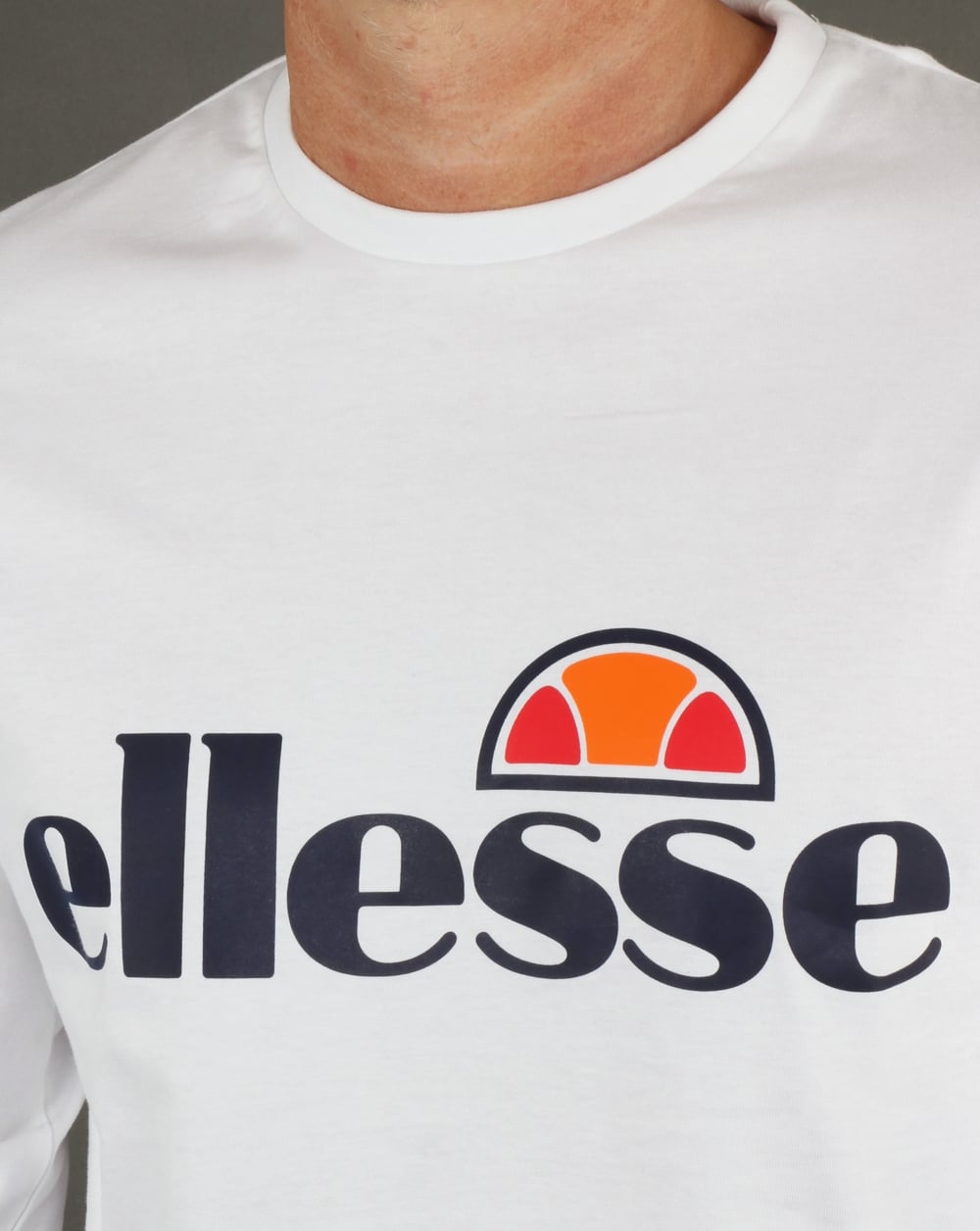 Ellesse Langarm-T-Shirt Weiß