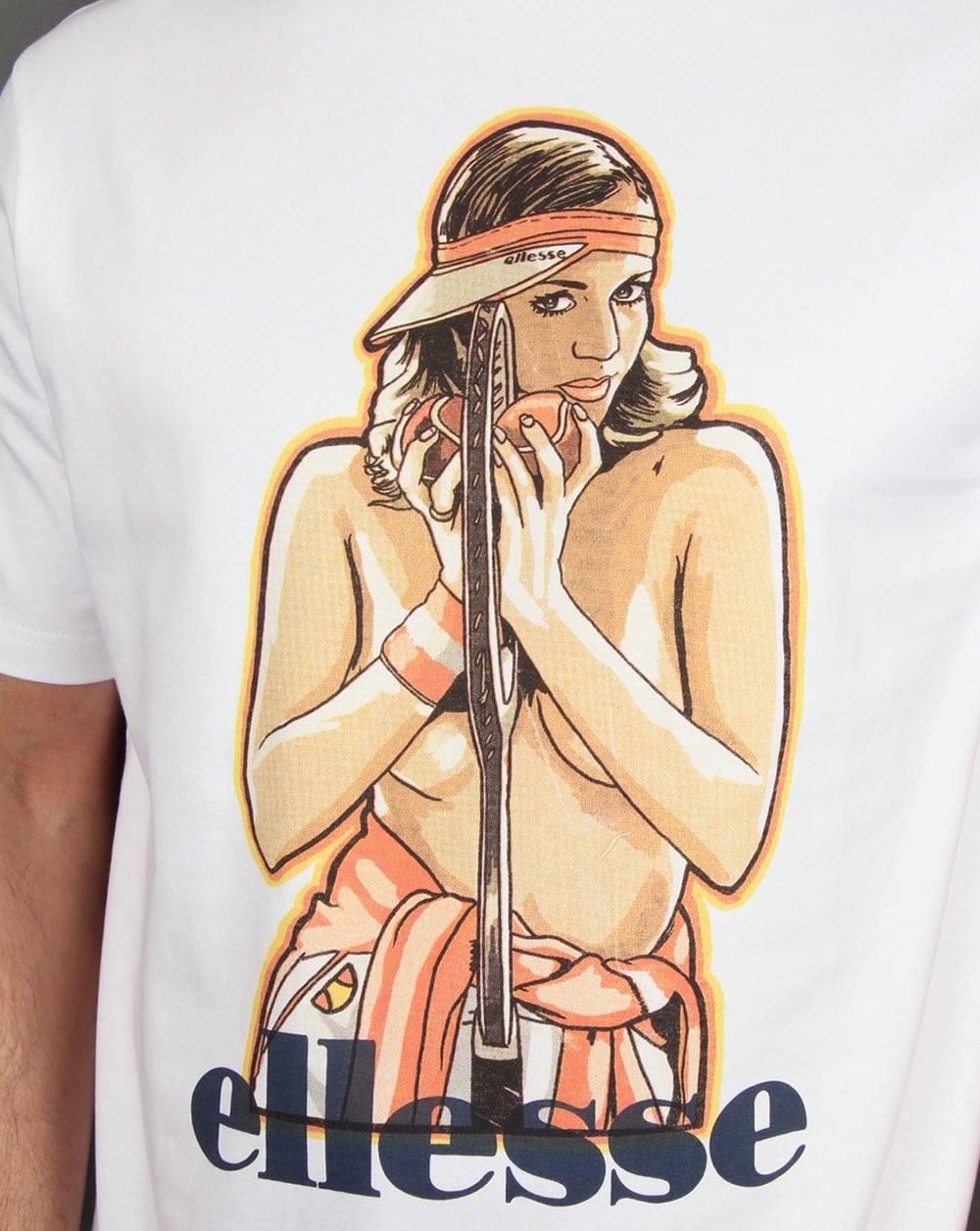Ellesse – Luciana – T-Shirt in Weiß