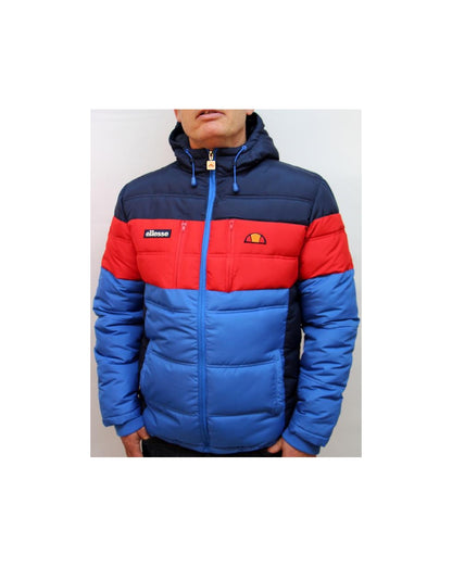 Ellesse Marinelli Wattierte Jacke Marineblau/Rot/Königsblau