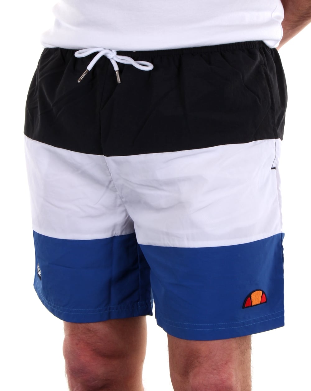 Ellesse Massaccio Swim Shorts Black/White/Royal