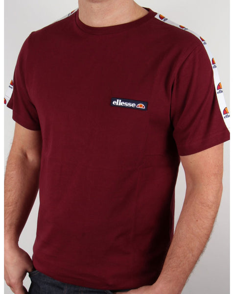 Ellesse Merlo Taping T-shirt Burgundy