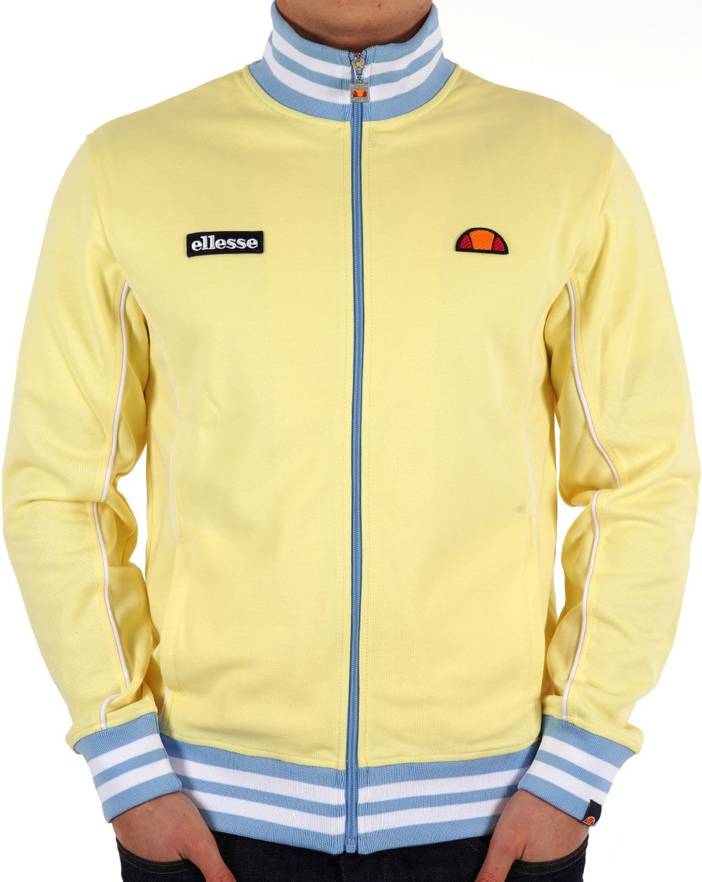 Ellesse Milan Track Top Light Yellow/Sky Blue