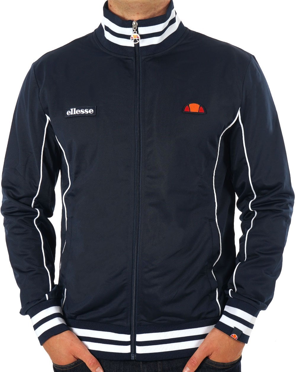 Ellesse Milan Track Top Navy/White