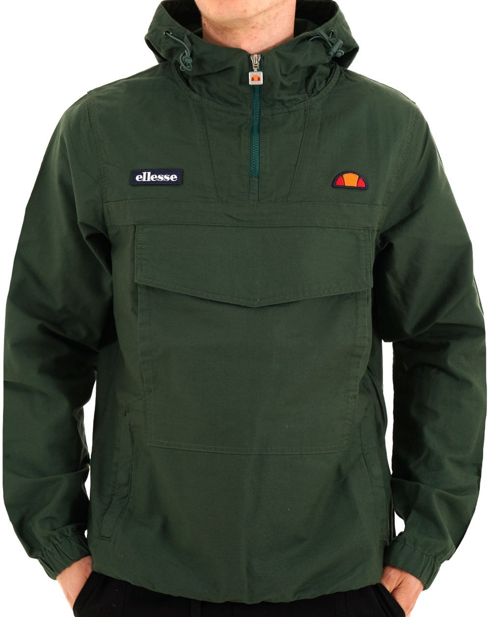 Ellesse Mont Canvas Overhead Jacket Dark Green