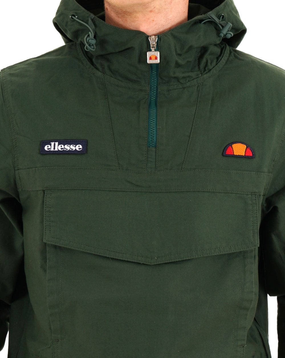 Ellesse Mont Canvas Overhead Jacket Dunkelgrün