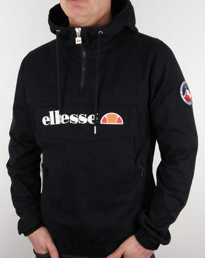 Ellesse – Mont – Schwarze Jacke mit Viertelreißverschluss