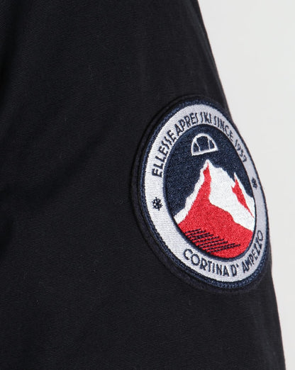 Ellesse – Mont – Schwarze Jacke mit Viertelreißverschluss