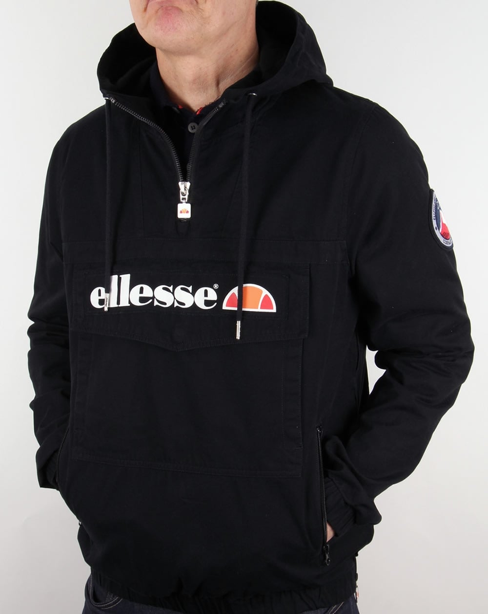Ellesse Mont Quarter Zip Jacket Black