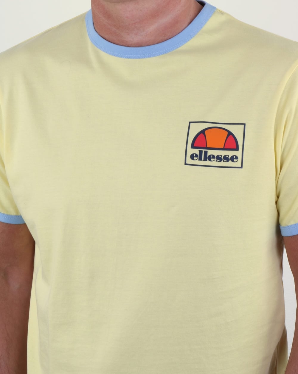 Ellesse – Montefello Ringer-T-Shirt, Zitronengelb