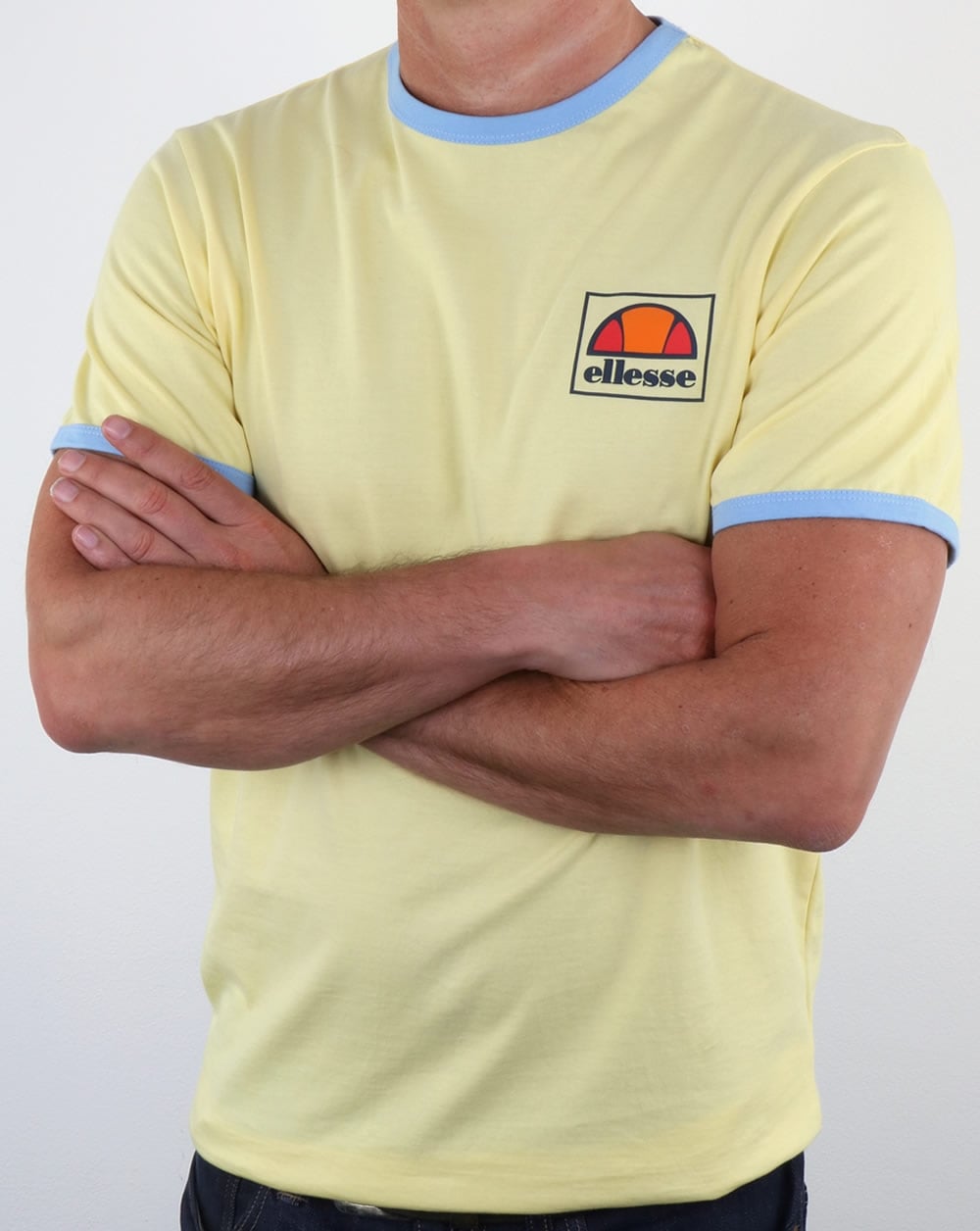 Ellesse Montefello Ringer T Shirt Lemon Yellow