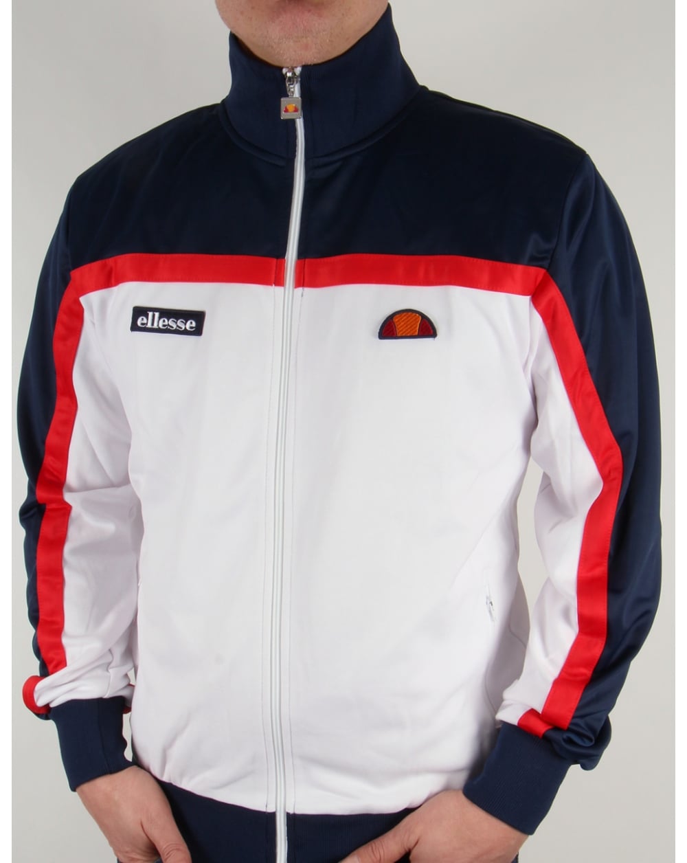 Ellesse Moresco Trainingsjacke Weiß/Marineblau/Rot
