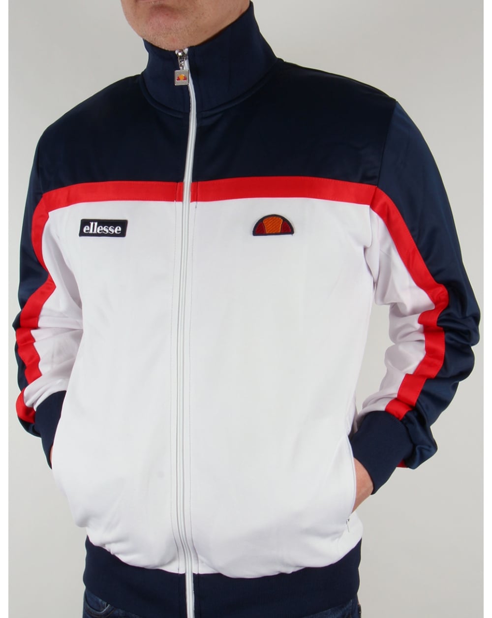 Ellesse Moresco Track Top White/navy/red