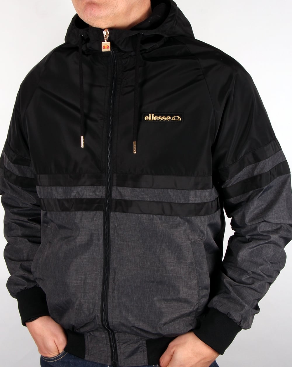Ellesse Nazzaro Jacke Schwarz/Grau