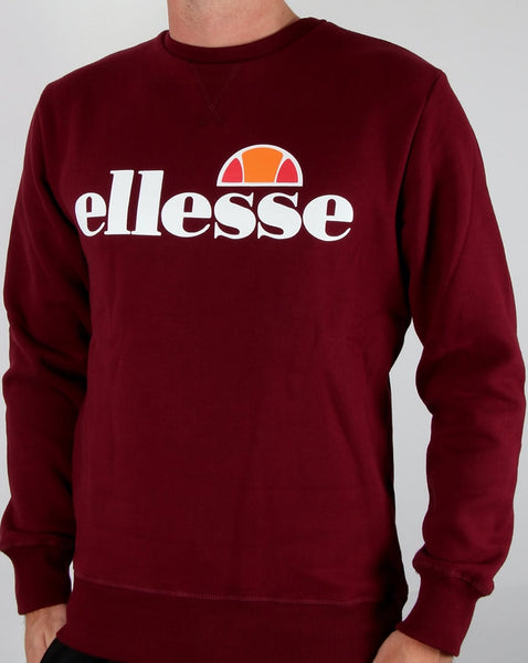 Ellesse New Logo Sweatshirt Burgundy