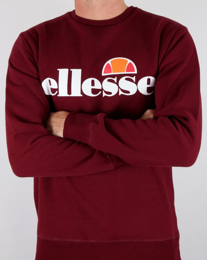 Ellesse – Sweatshirt „New Logo“ in Burgunderrot
