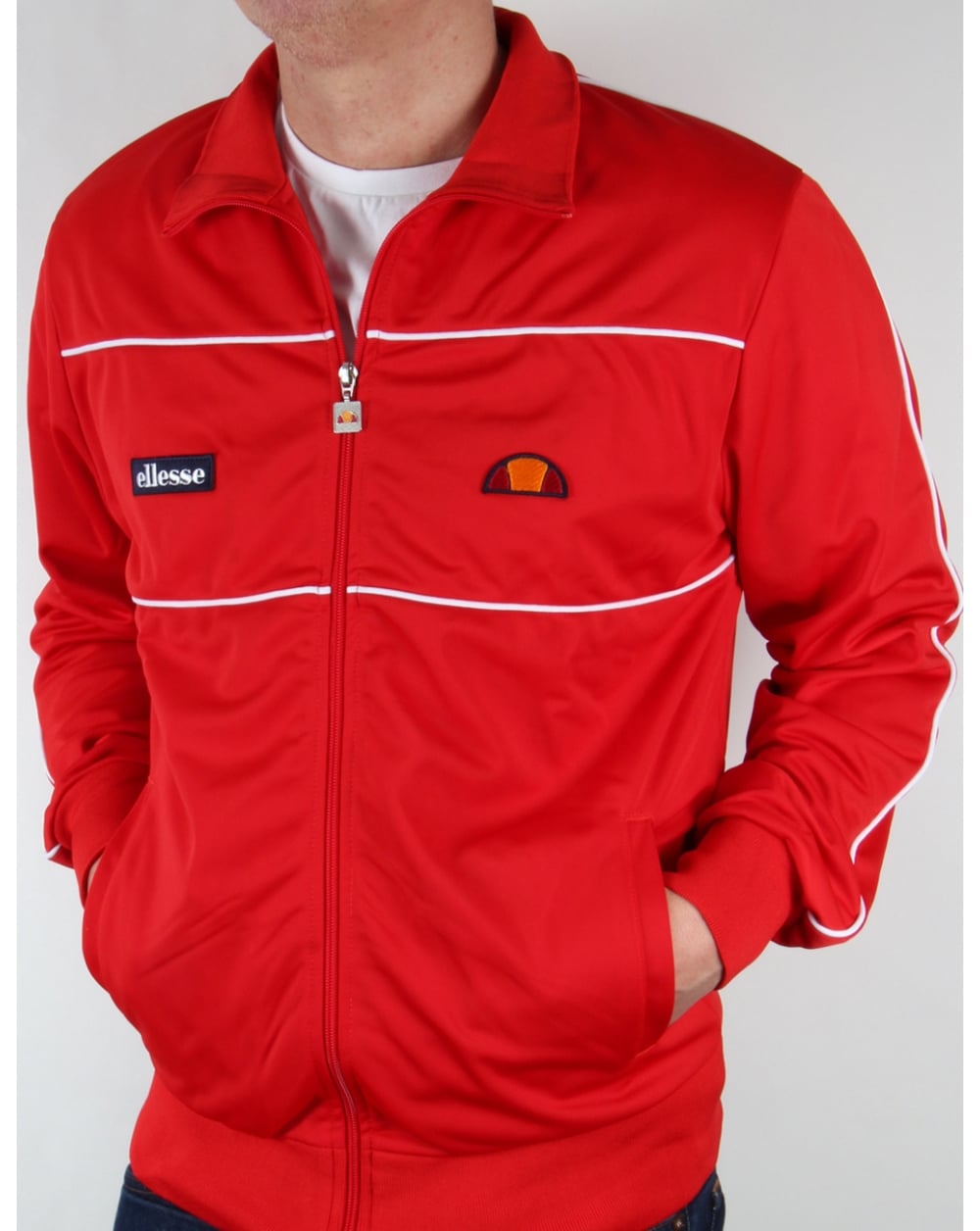 Ellesse – Nusc – Trainingsjacke in Rot