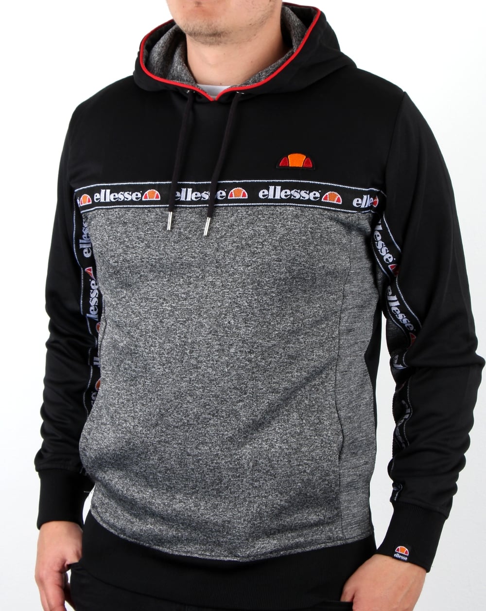 Ellesse – Ottey Oh Hoody – Schwarz/Anthrazitmeliert