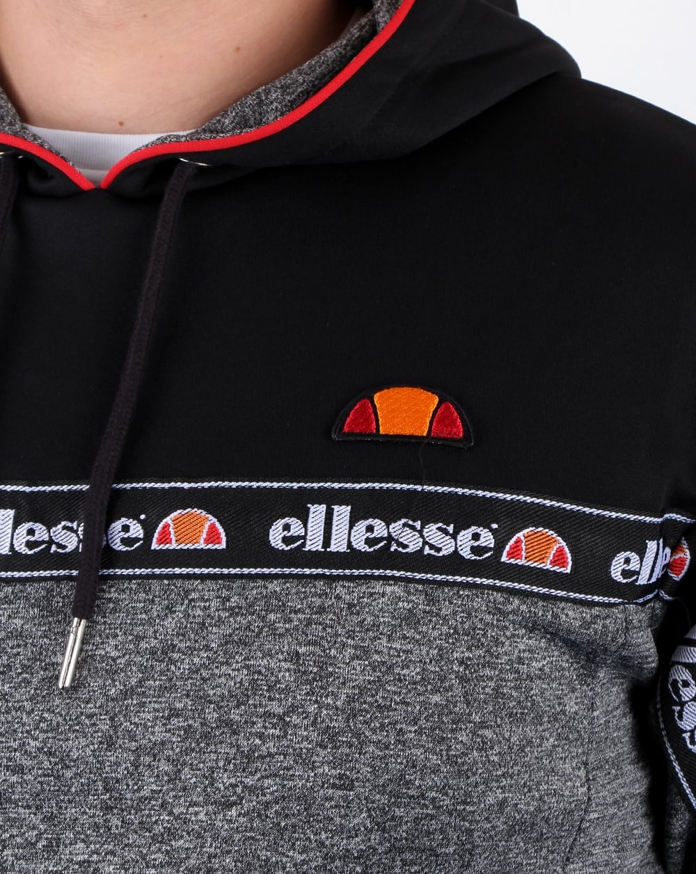 Ellesse – Ottey Oh Hoody – Schwarz/Anthrazitmeliert
