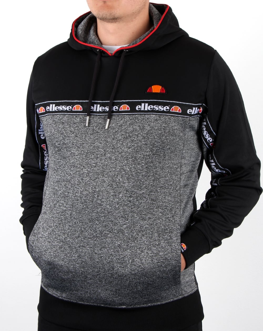 Ellesse – Ottey Oh Hoody – Schwarz/Anthrazitmeliert