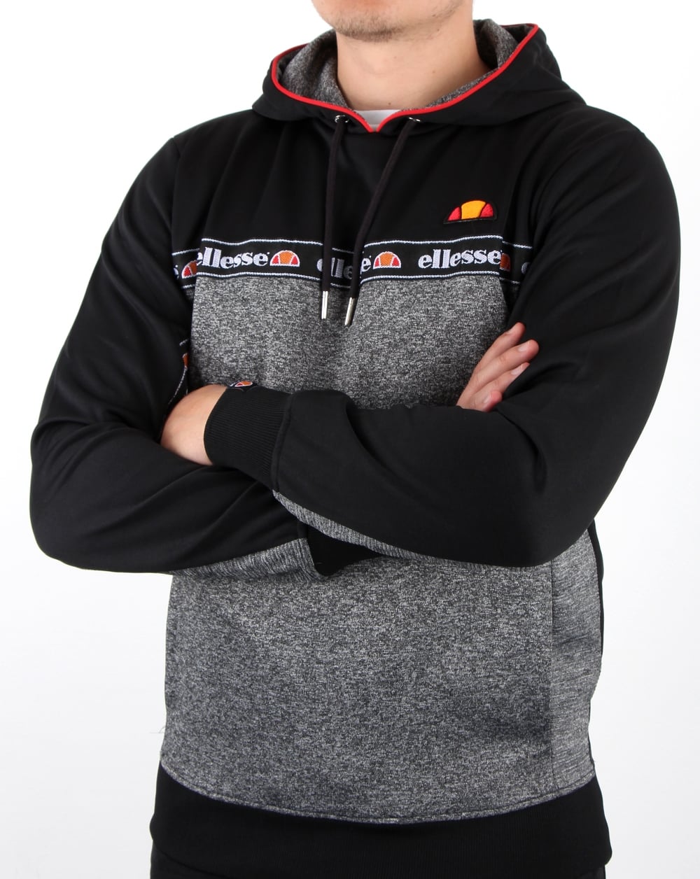 Ellesse – Ottey Oh Hoody – Schwarz/Anthrazitmeliert