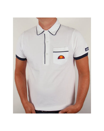 Ellesse – Parma – Poloshirt in Weiß