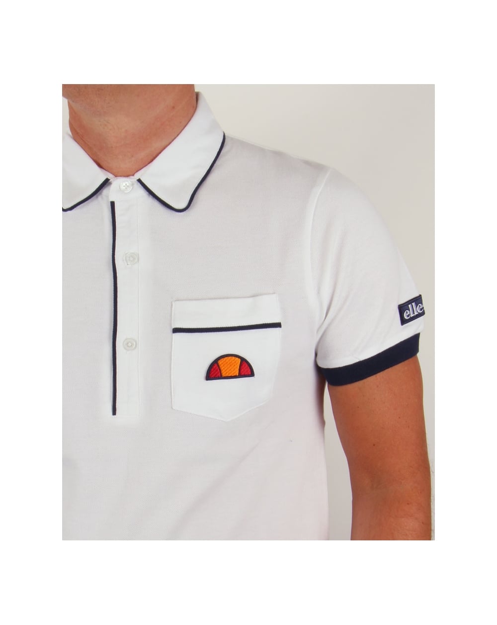 Ellesse Parma Polo Shirt White