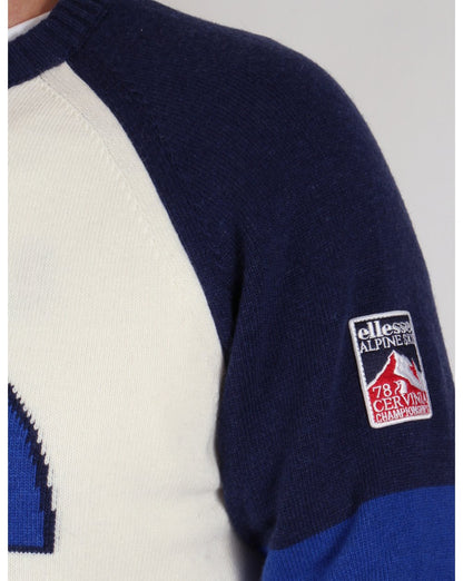 Ellesse – Pinguin-Skipullover im Stil der 80er