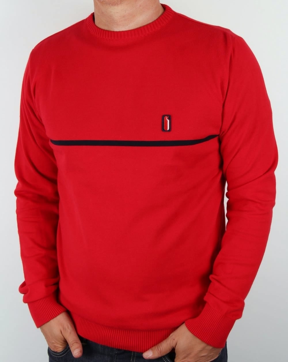 Ellesse Penguin Bormio Cotton Jumper Red