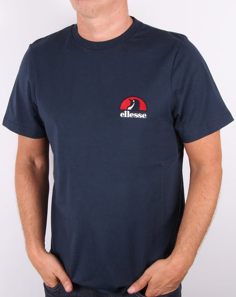 Ellesse Penguin chest logo T-shirt Navy