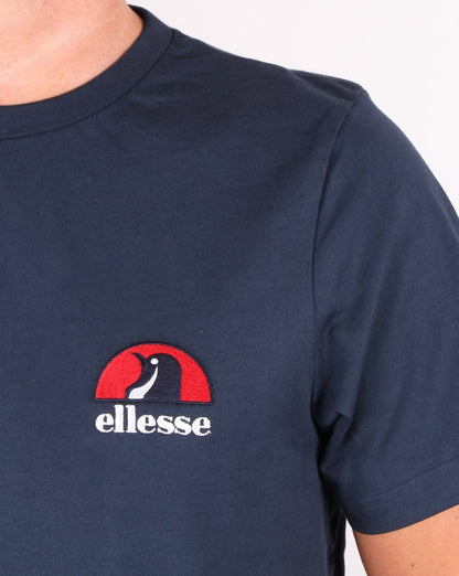 Ellesse – T-Shirt mit Pinguin-Logo auf der Brust, Marineblau