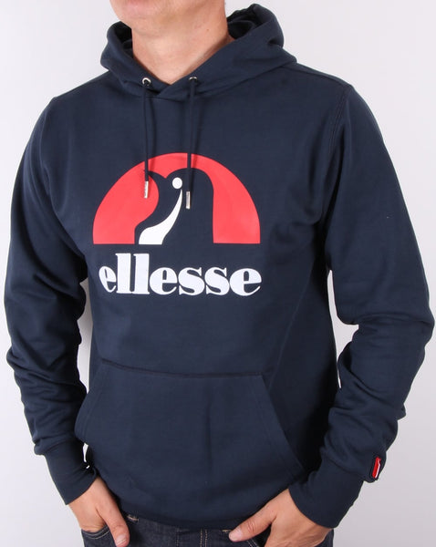 Ellesse Penguin Logo Hoodie Navy