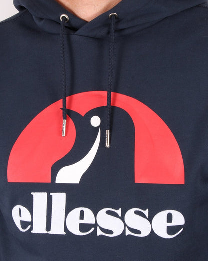 Ellesse Kapuzenpullover mit Pinguin-Logo, Marineblau