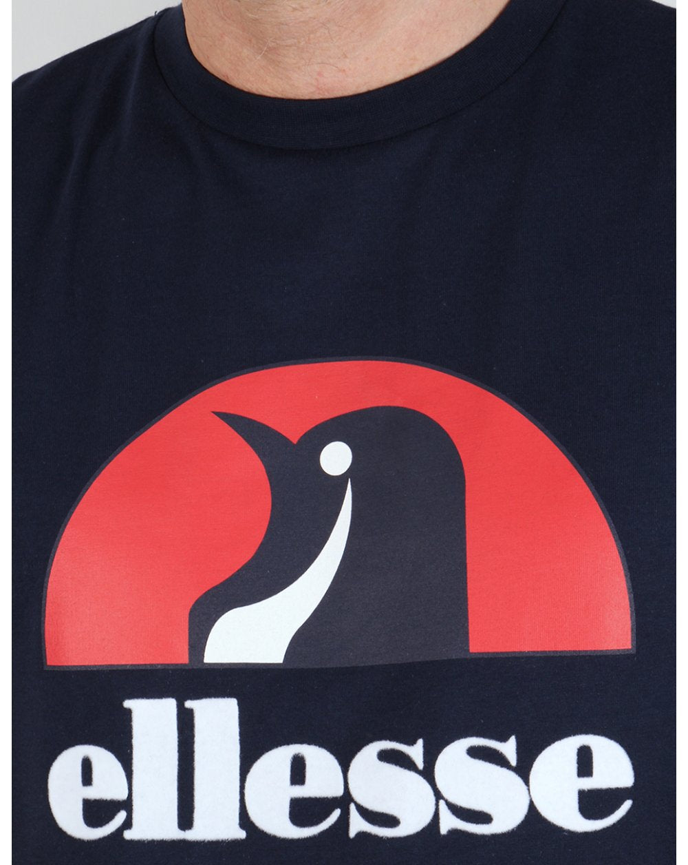 Ellesse Penguin Logo T-shirt Navy Blue