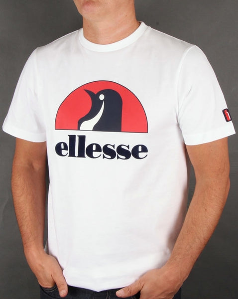 Ellesse Penguin Logo T-shirt White/red