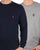 Ellesse Penguin Long Sleeve T Shirt 2 Pack Navy/Charcoal