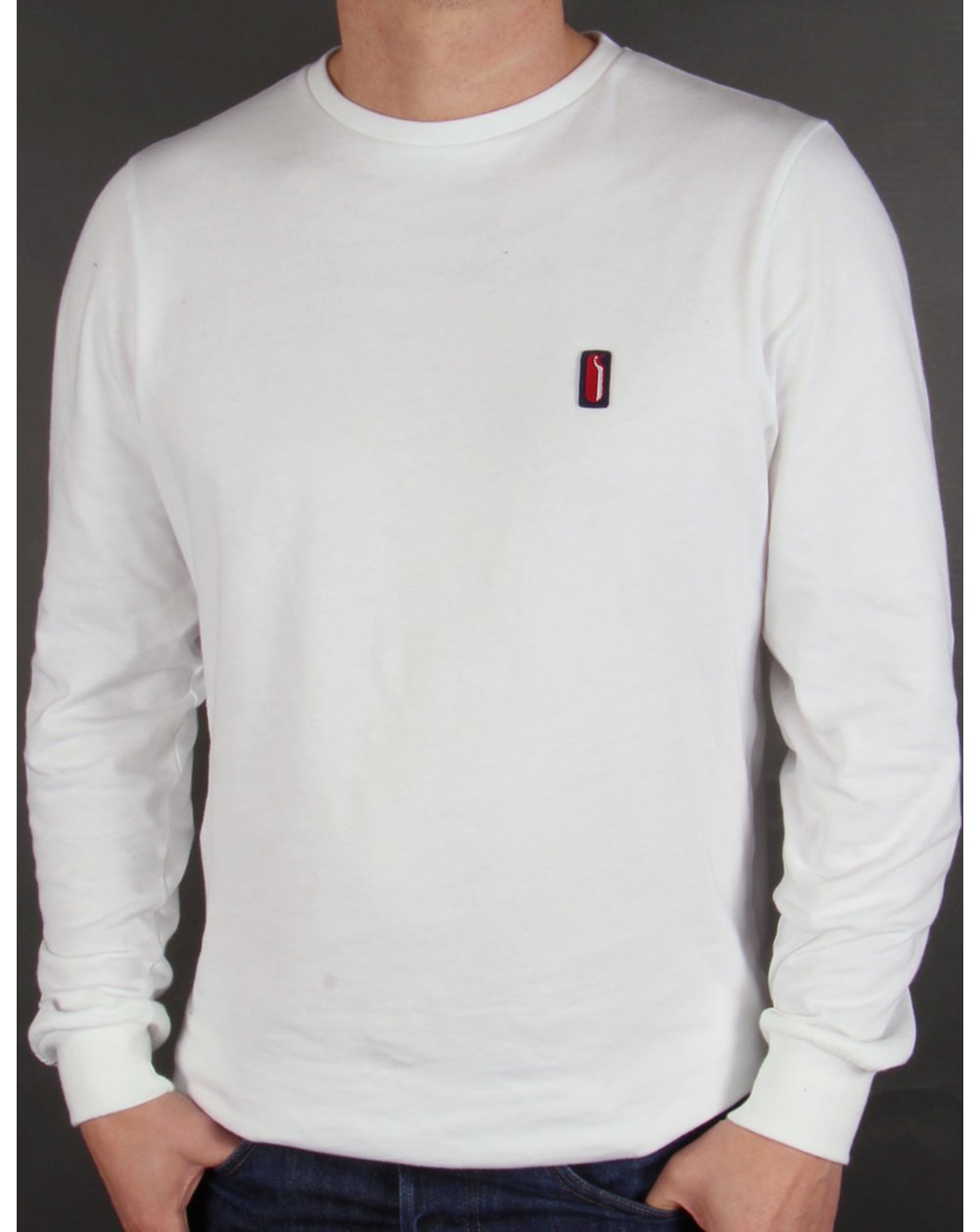 Ellesse Penguin Long Sleeve T-shirt White