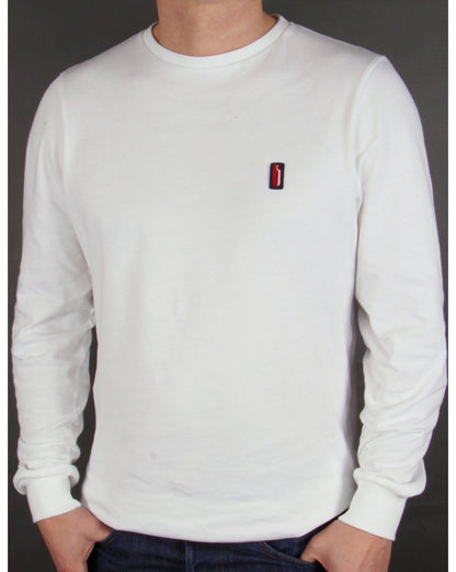 Ellesse – Langarm-T-Shirt „Pinguin“ in Weiß