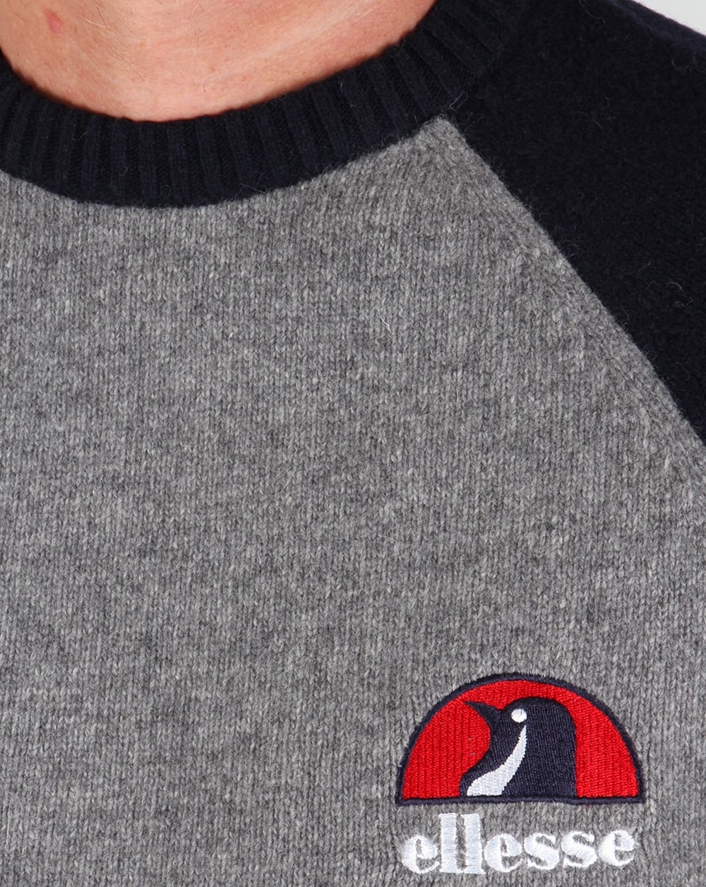 Ellesse Penguin Premium Jumper Grey / Navy