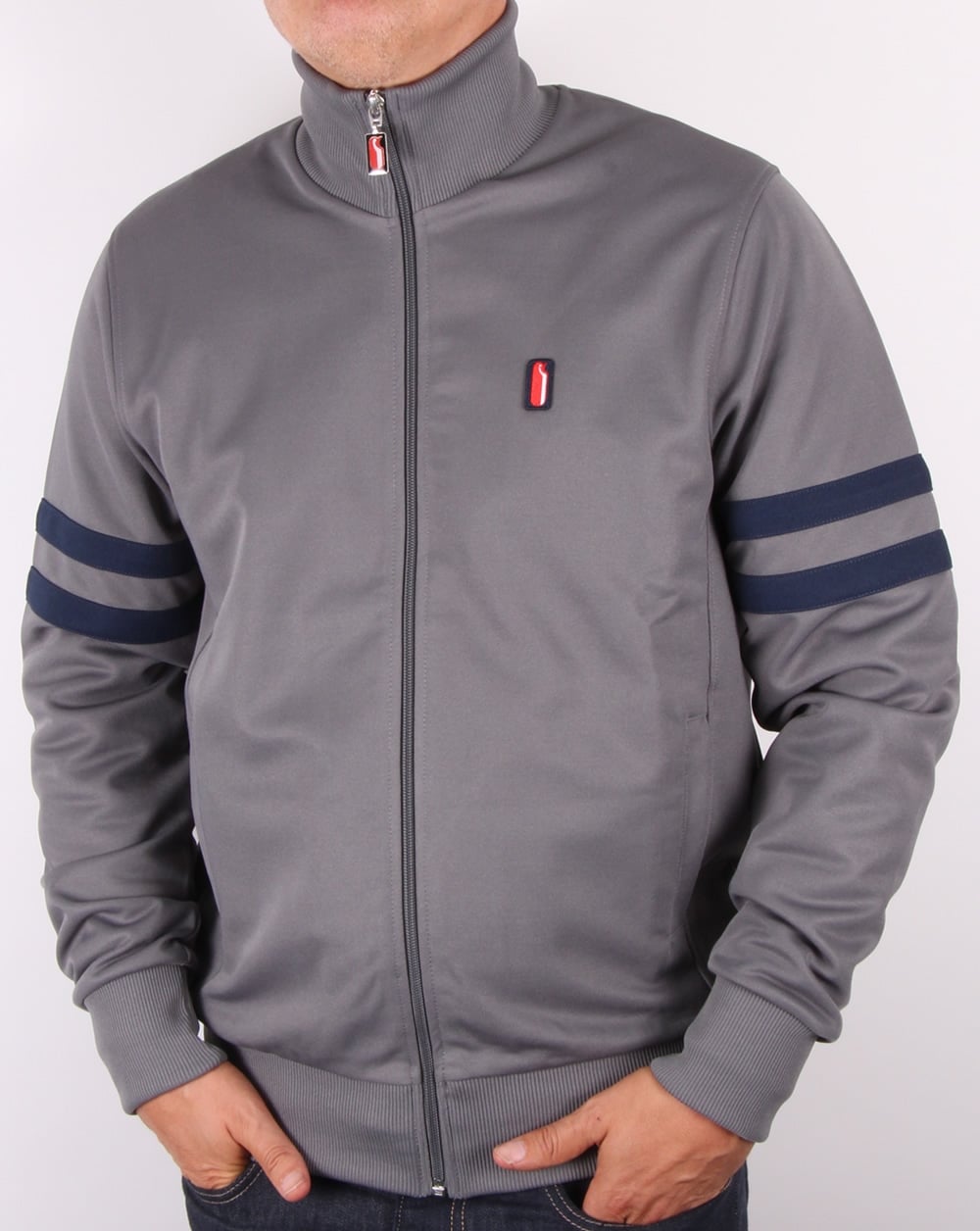 Ellesse Penguin Track Top Grau-Marineblau