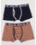 Ellesse Piota Boxer Shorts Twin Pack Navy/white