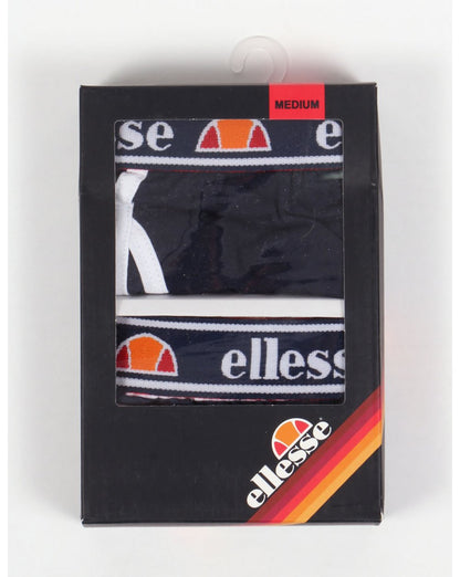Ellesse Piota Boxershorts Doppelpack Marine/Weiß
