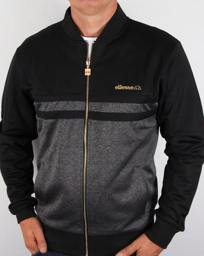 Ellesse Premium Track Top Schwarz/ Silbergrau