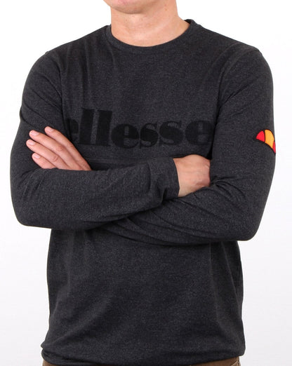 Ellesse – Prolio Ls T-Shirt, Graphitmeliert