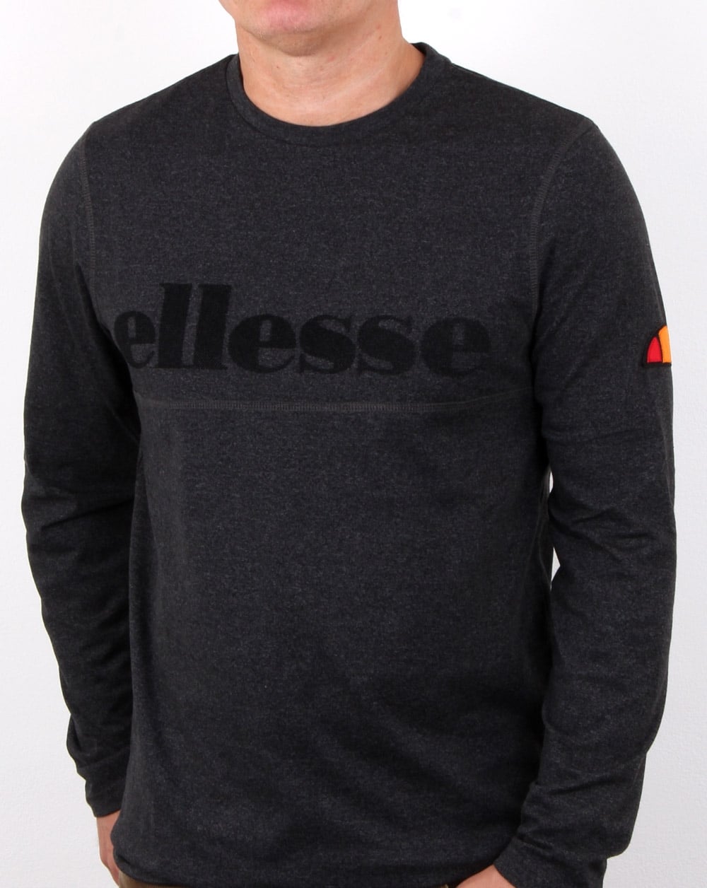 Ellesse Prolio Ls T Shirt Graphite Marl