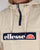 Ellesse QTR Zip Smock Jacket Light Stone