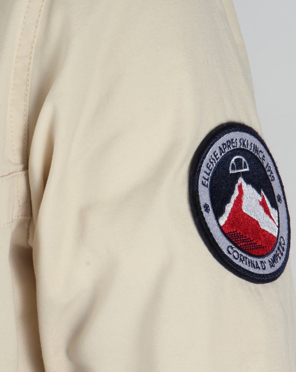 Ellesse QTR Zip Smock Jacket Light Stone